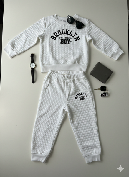 Ensemble Enfant Brooklyn Blanc