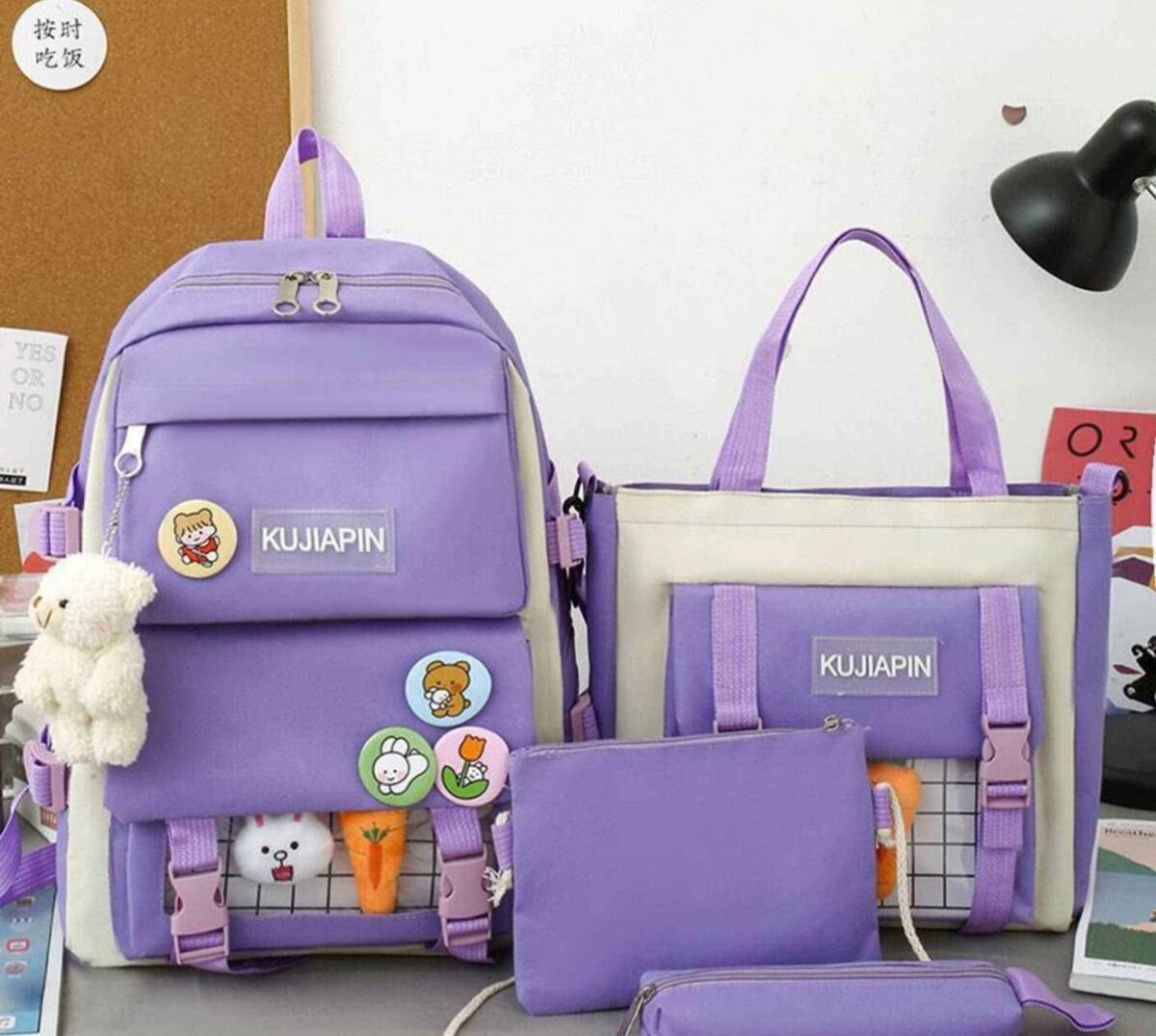 Unisex school bag set