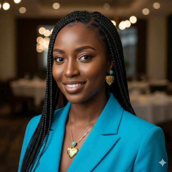 Parure cœur dorée & turquoise