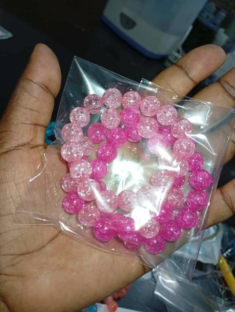 Bracelets en perles colorées