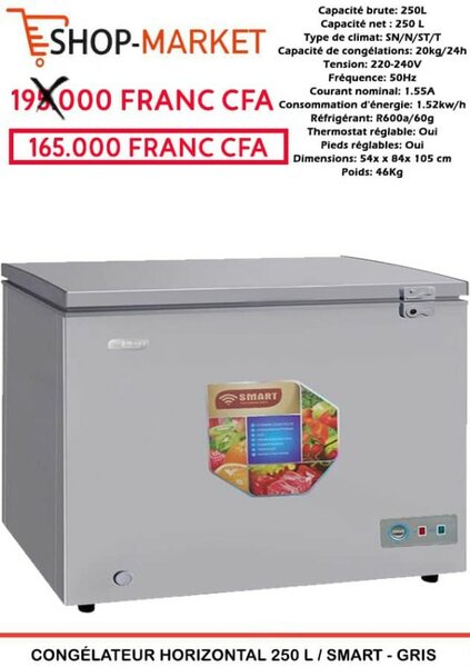 CONGÉLATEUR horizontal smart