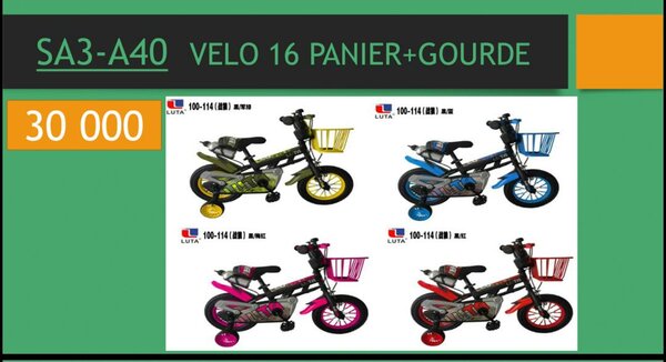 Vélo enfant 16'' avec panier