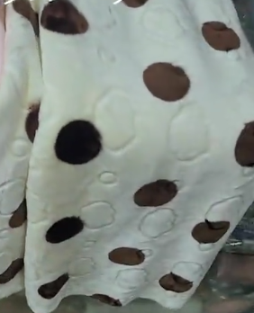 baby blanket polka dots