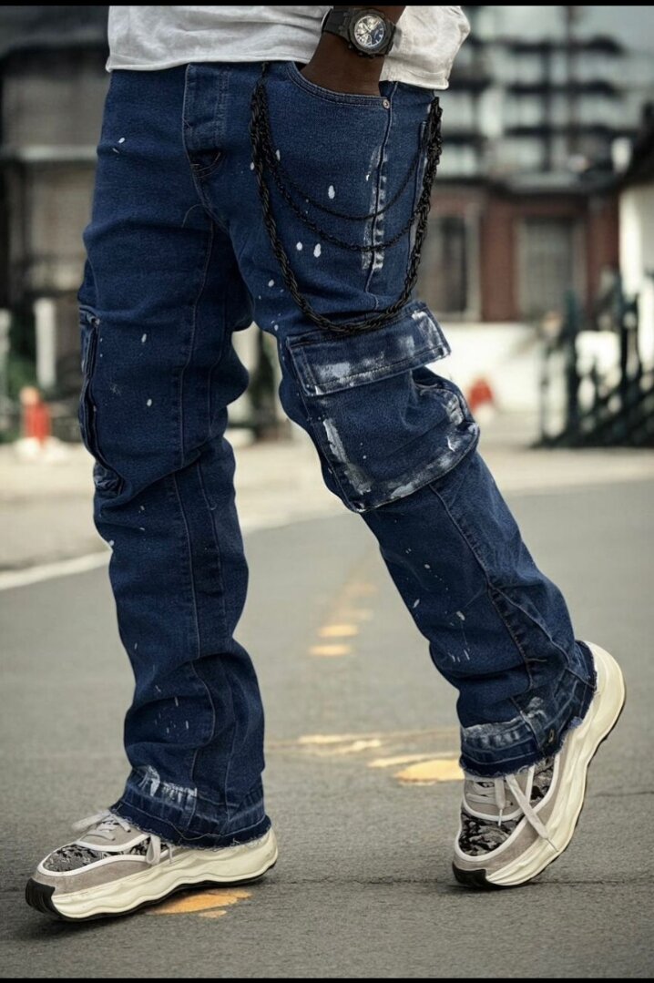 Jeans style streetwear homme