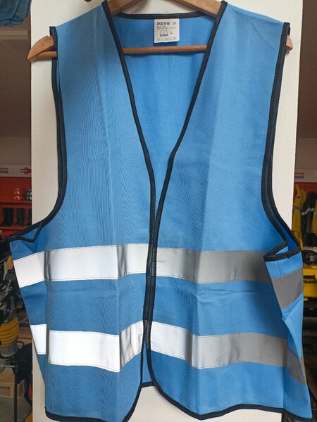 Gilet de sécurité bleu réfléchissant