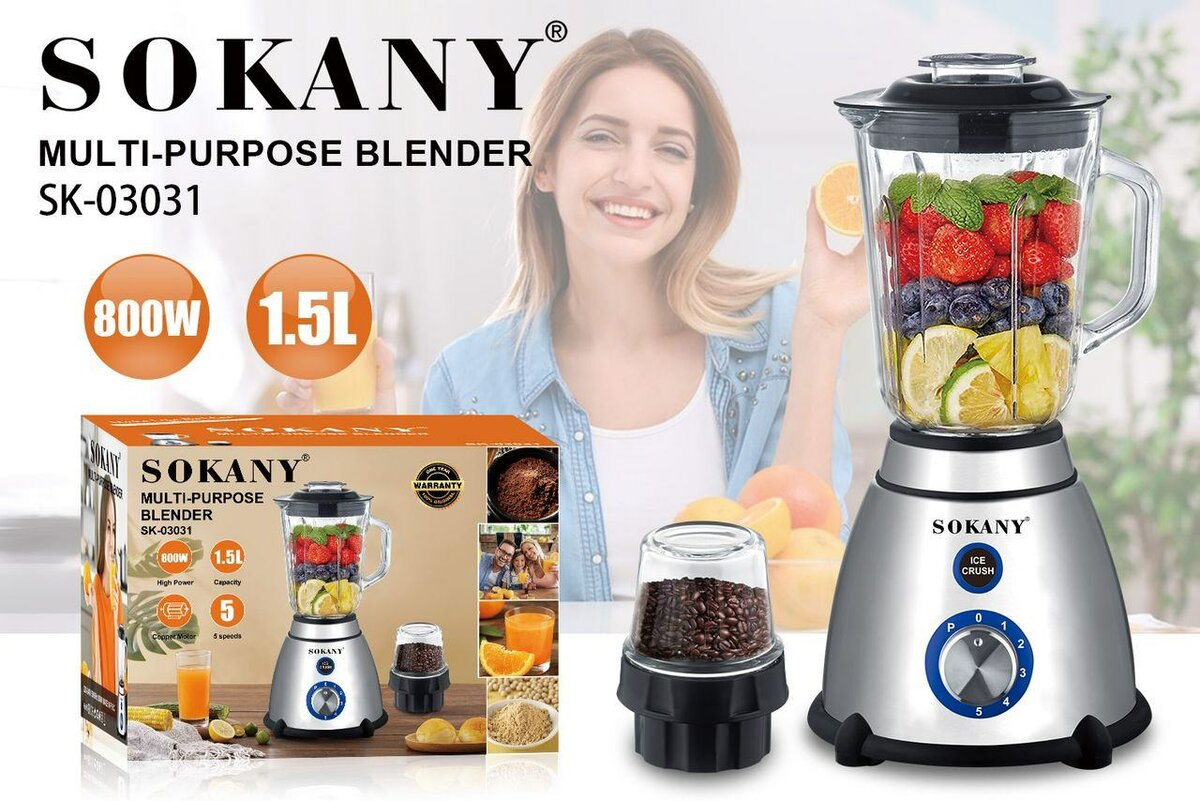 Стационарный блендер Sokany