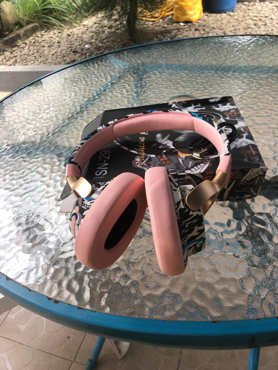 Casque Bluetooth Rose Élégant