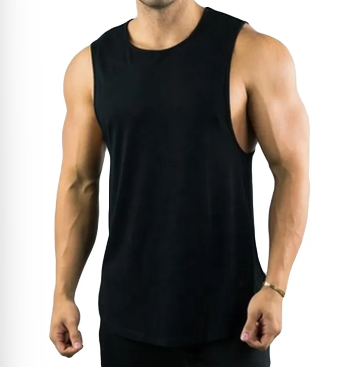 Muscle guys Gym vest Gym Tank Top Men Fitness Stringer Vest Sports Bodybuilding Men Sleeveless Shirt Muscle Tank top Black