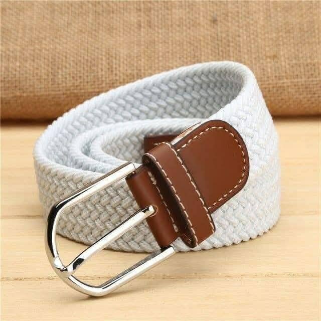 Ceinture tressée en cuir élégante