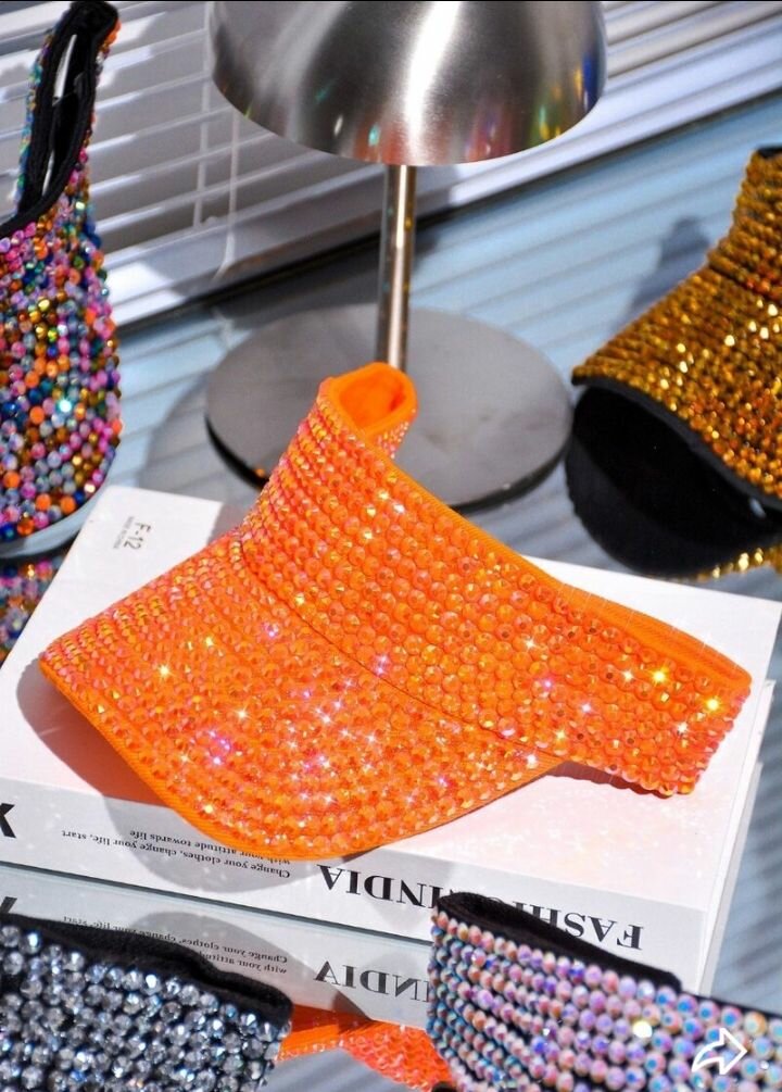 Visière Strass Étincelante