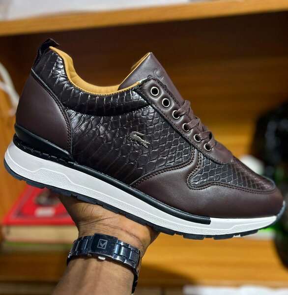 Chaussures en cuir marron élégantes