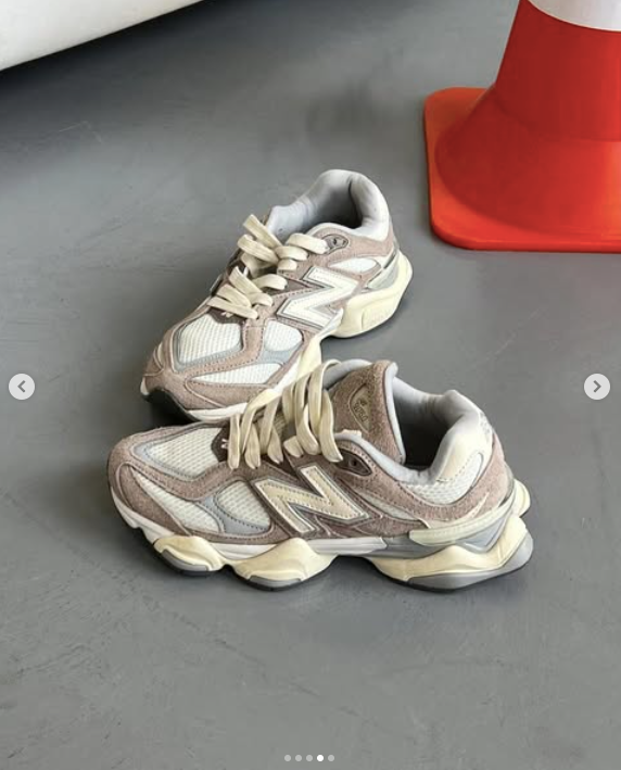 Кроссовки NEW BALANCE 9060 светло-коричневый,кремовый