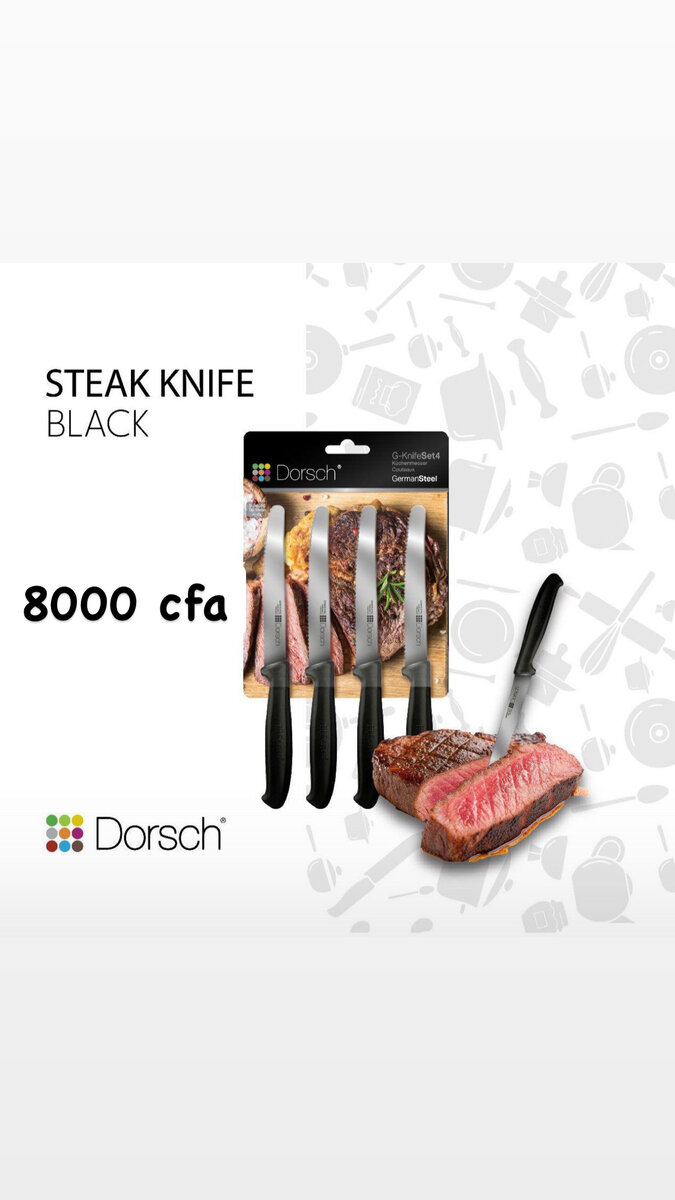 مجموعة سكاكين ستيك دورش