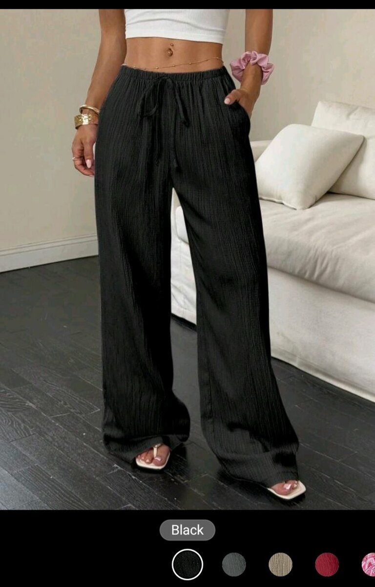 Pantalon large femme élégance