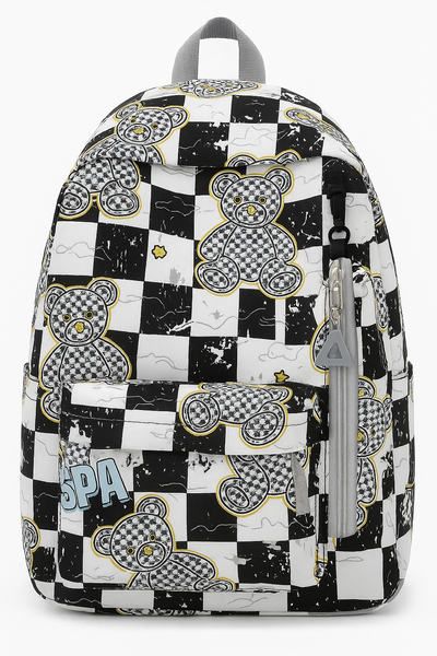 Sac à dos motif ours tendance