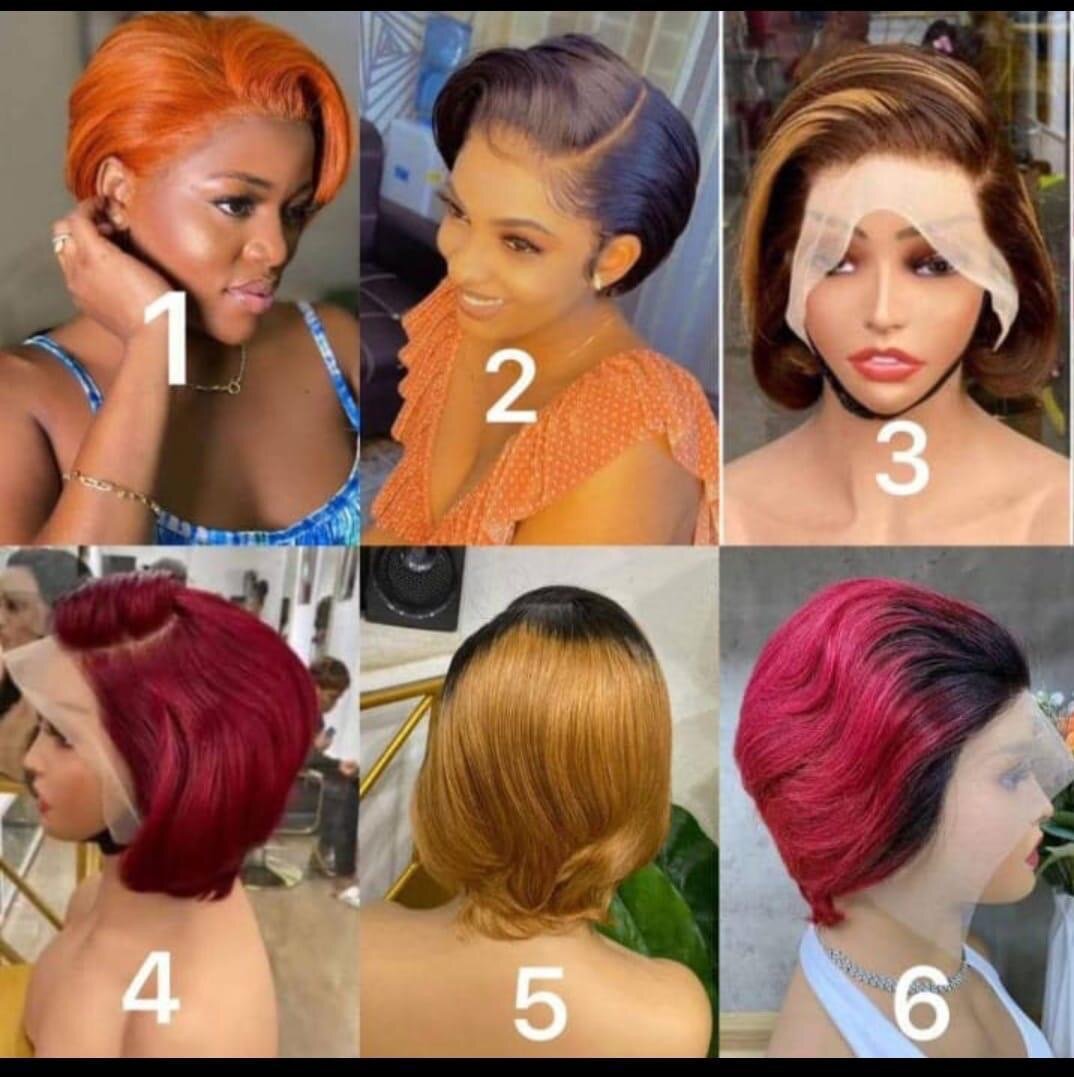 Perruque en dentelle bouclée