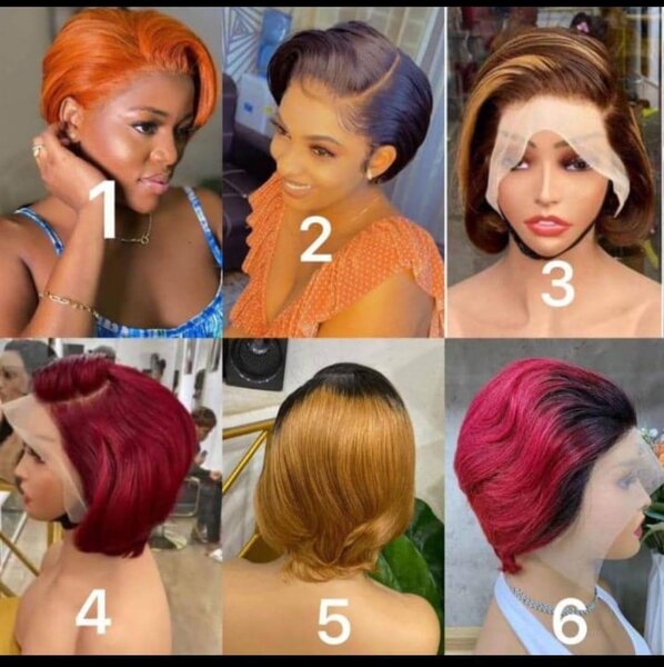 Perruque en dentelle bouclée