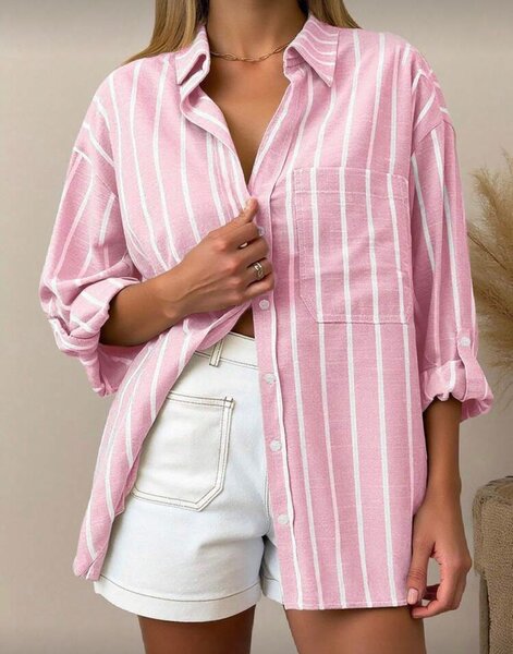 Chemise Rayée Décontractée