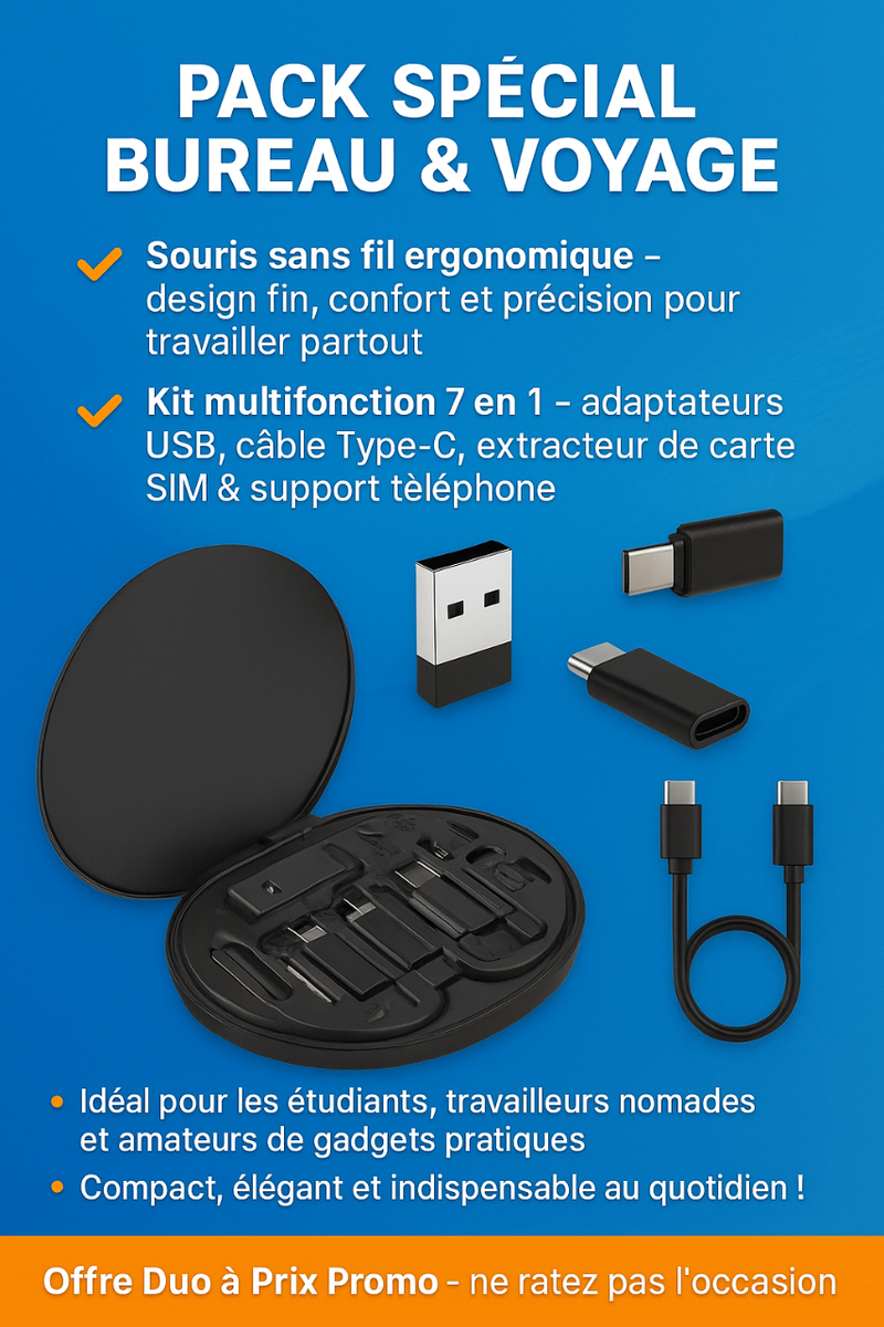 Kit Adaptateur USB Type-C 7 en 1