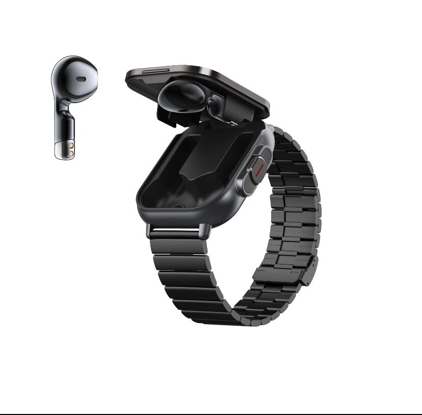 Montre connectée avec écouteurs intégrés