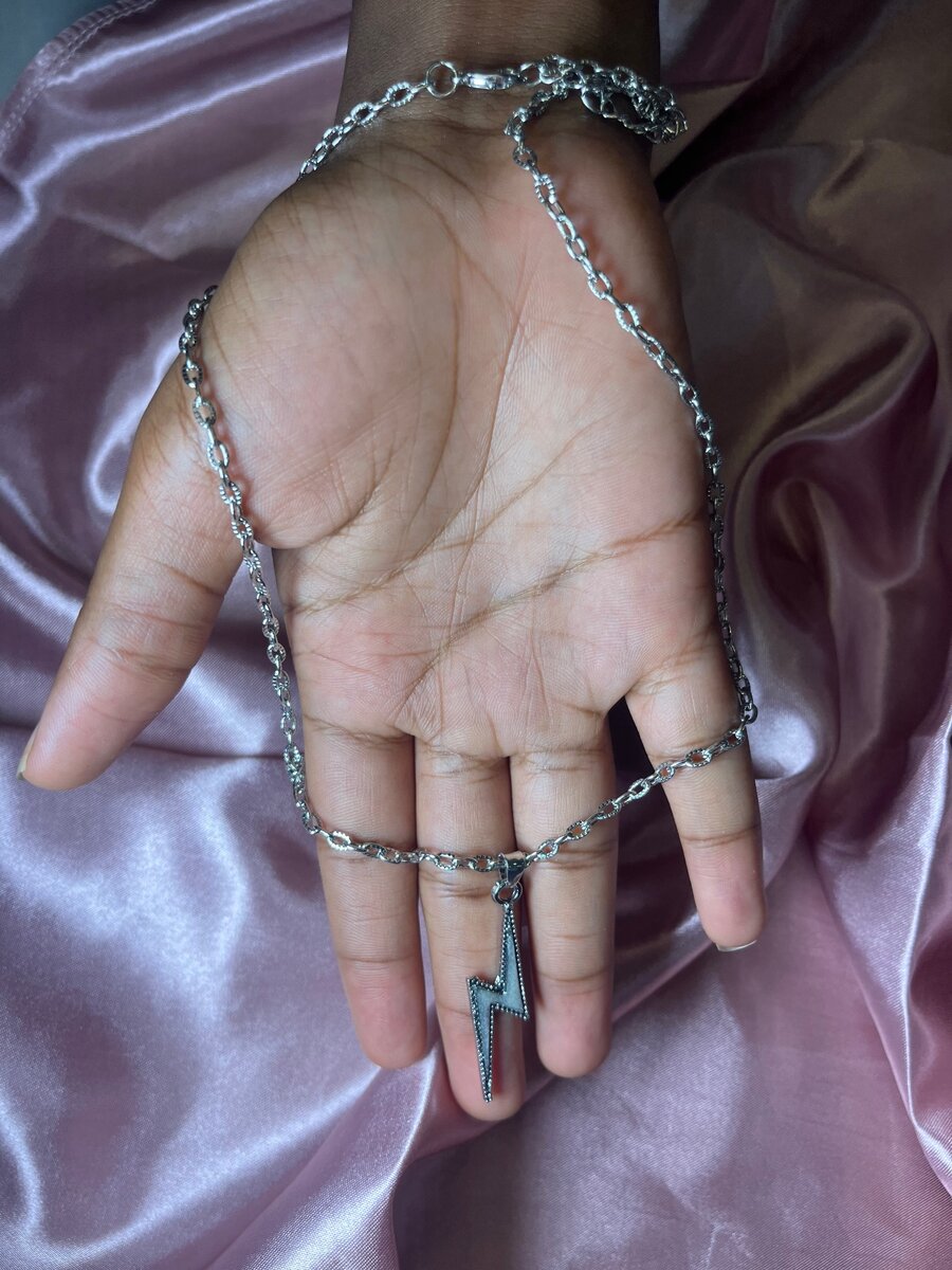 Lightning necklace for MEN.