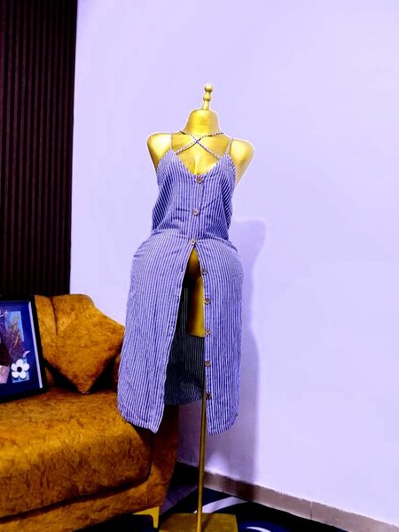 Robe d'été rayée chic