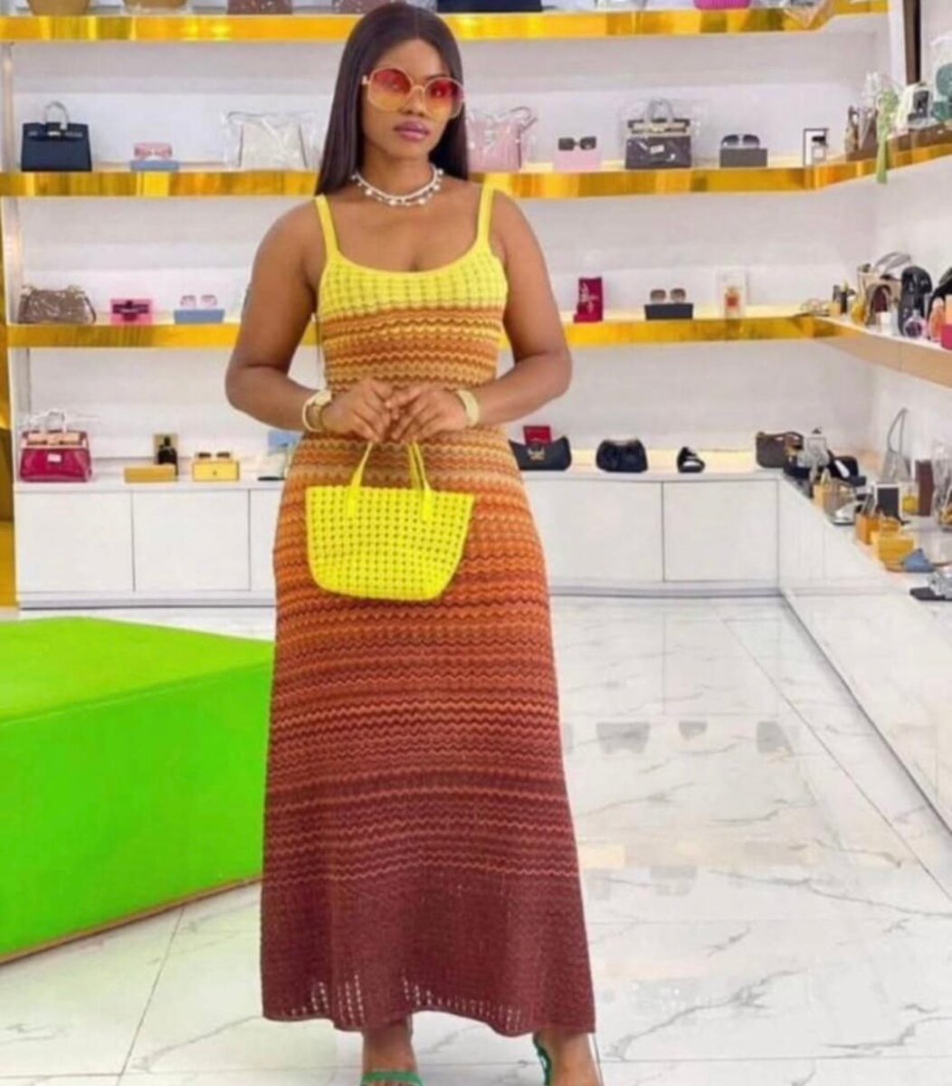 Robe Maxi Bohème Dégradé Femme