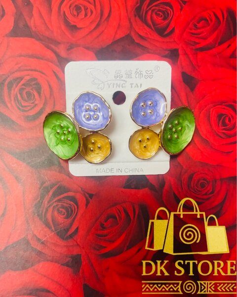 Boucles d'oreilles colorées