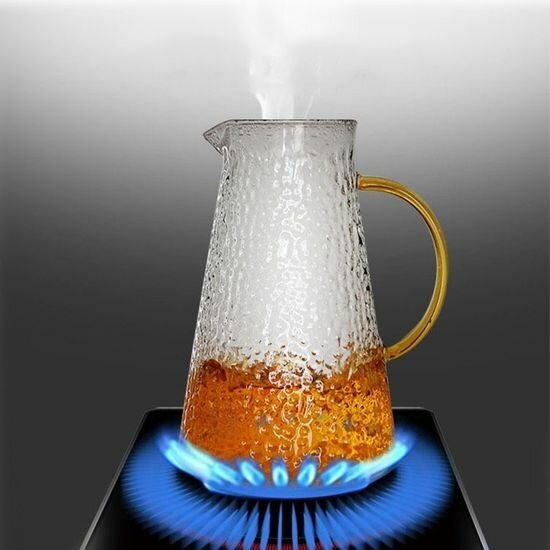 Borosilicate glass kettle