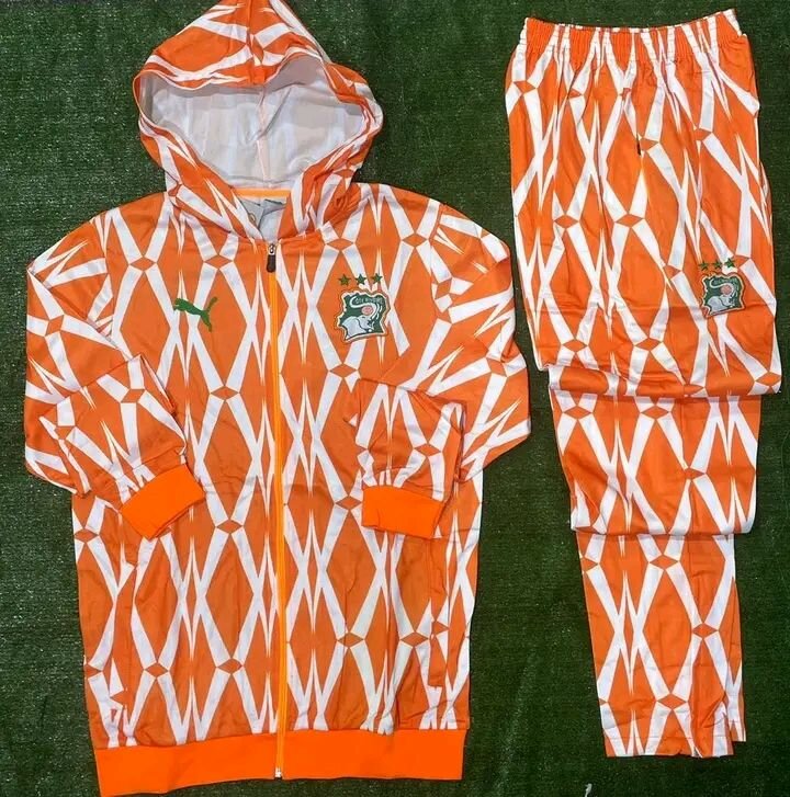 Survêtement Foot Orange Enfant