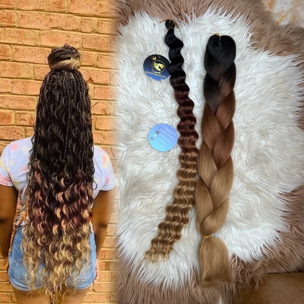 Extensions tressées ombrées