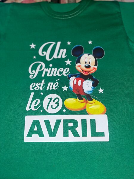 T-Shirt Anniversaire Personnalisé