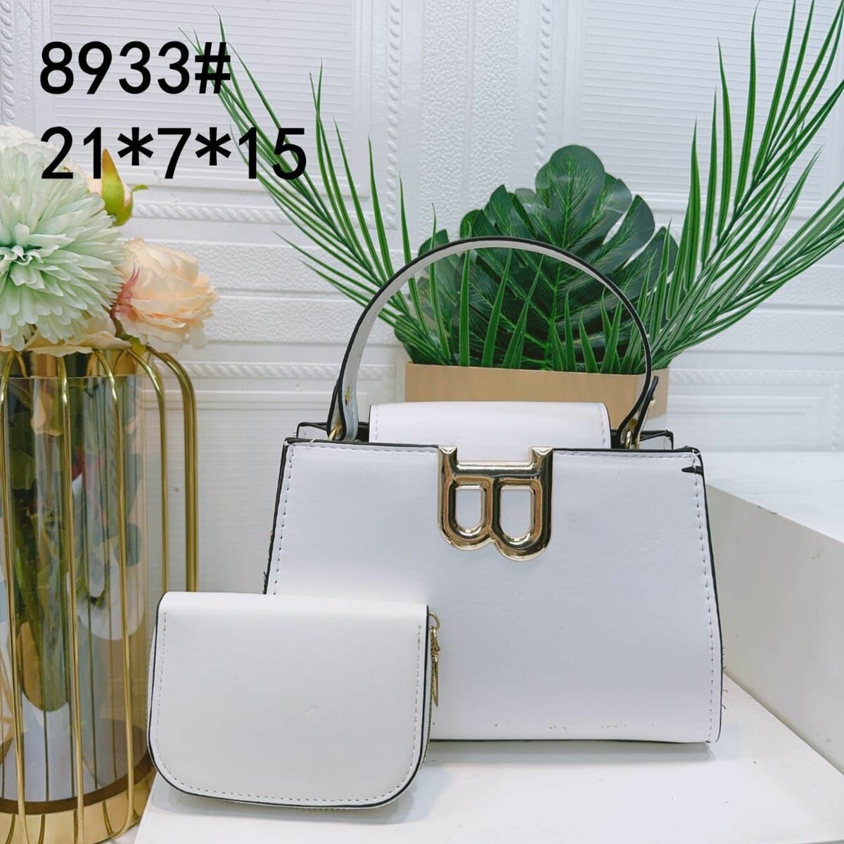 Sac à main élégant blanc