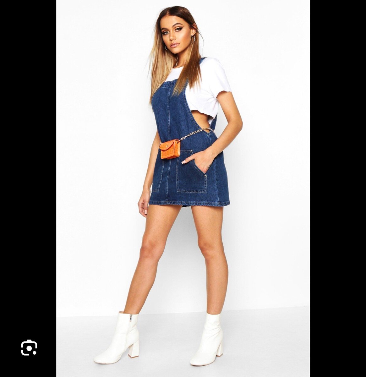 Denim pinafore
