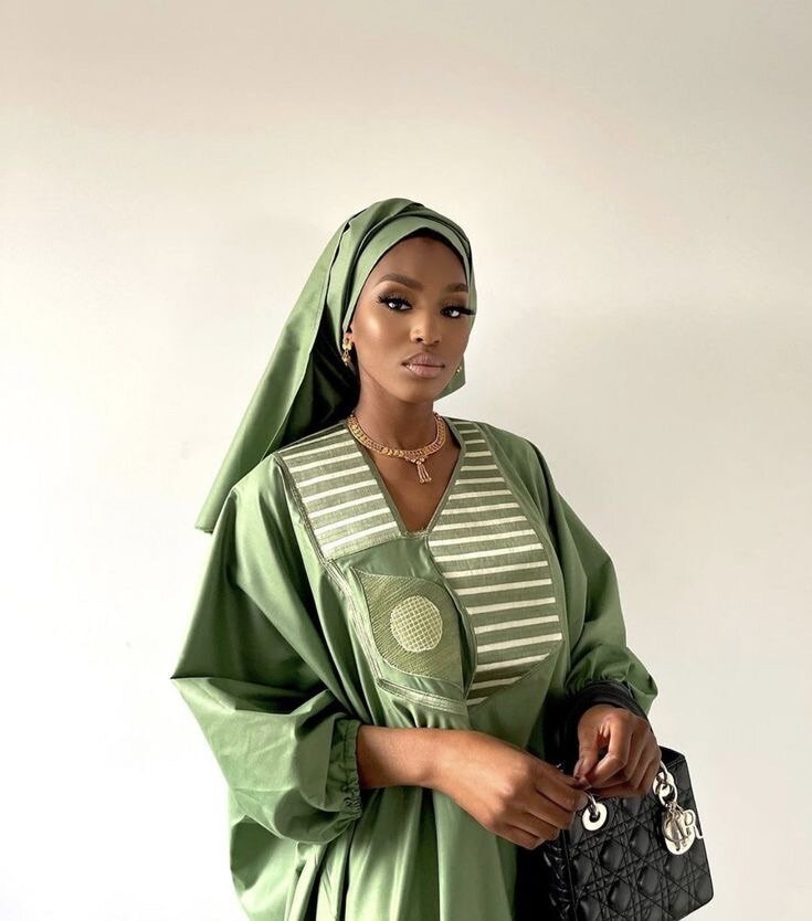 Boubou broder en soie