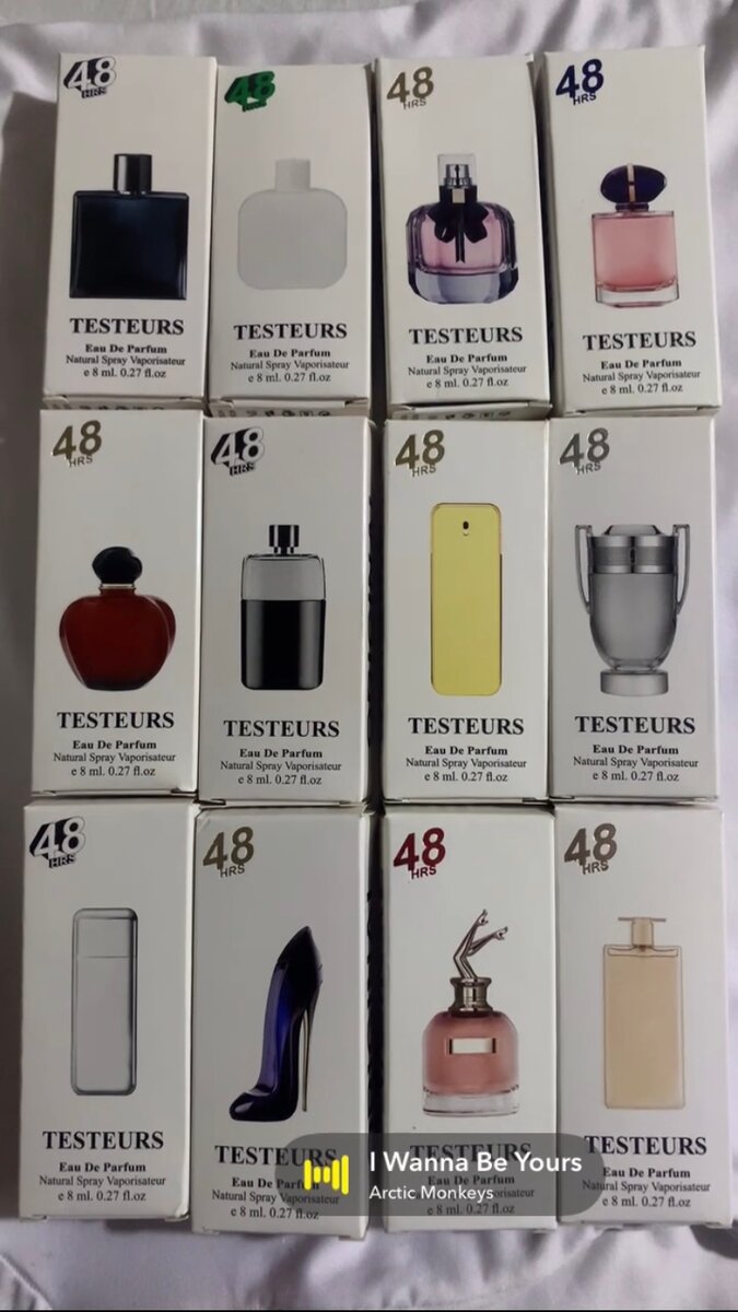 Set de testeurs de parfum unisexes