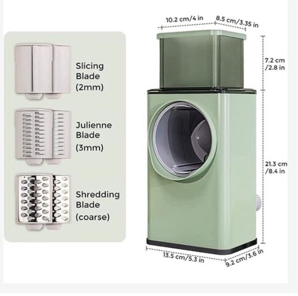 4 In 1 Multifunctional Rotary Vegetable Slicer
