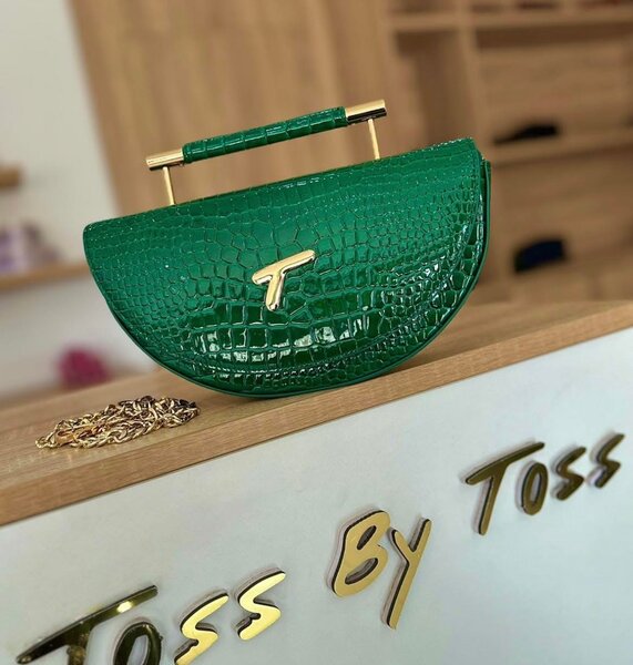 Sac à main vert élégant