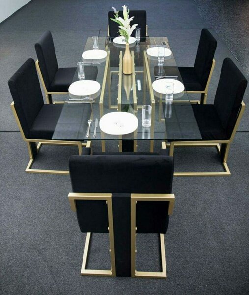 Table à manger moderne 6 personnes