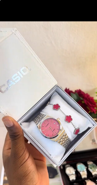 EnsemleMontre Casio Femme Rose