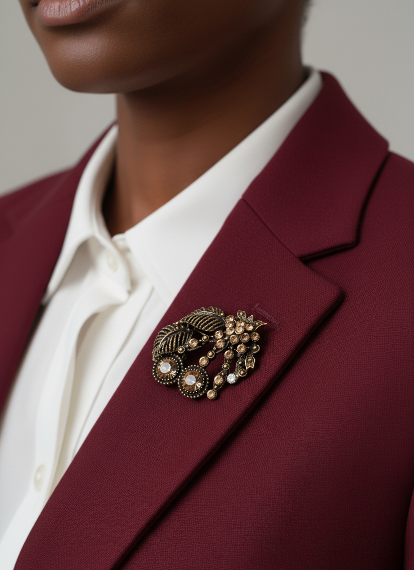 Élégante broche vintage