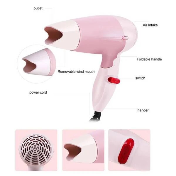 Portable Foldable Travel Hair Dryer