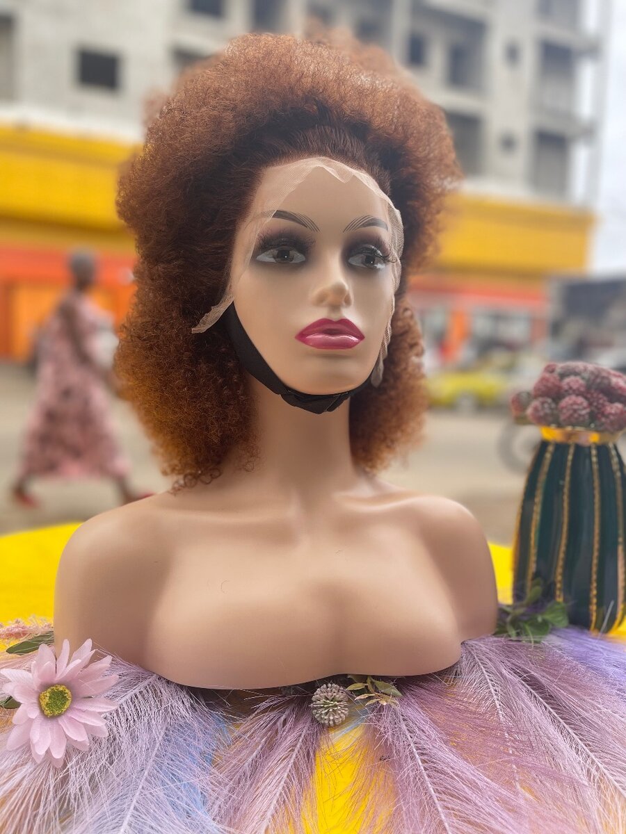 Perruque Afro Bouclée humain