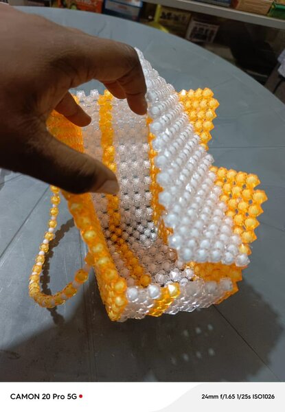 Beaded side bag
