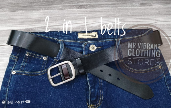 Get a 2 sided Leather belt 