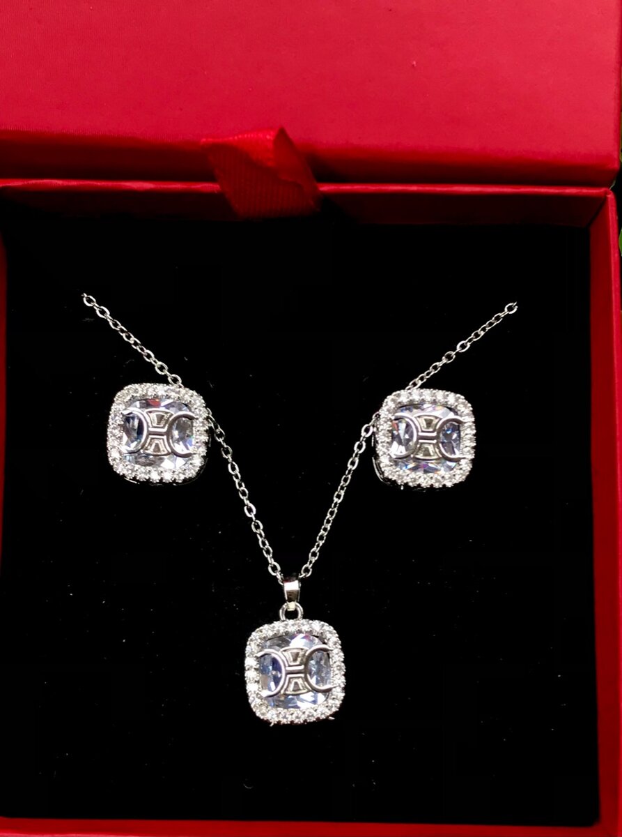 Necklace and earrings set