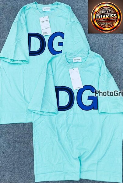 T-shirt unisexe DG bleu clair