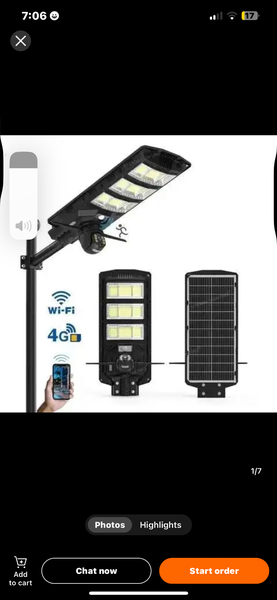 Solar CCTV camera