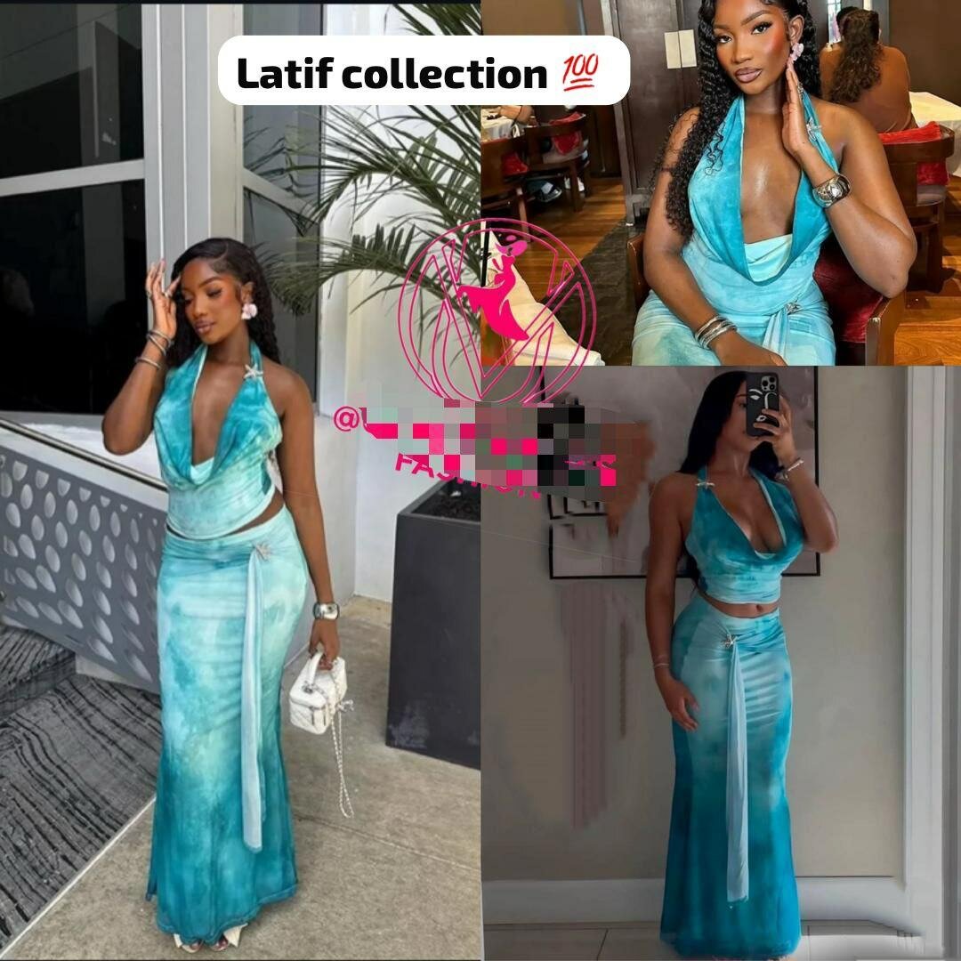 Robe longue élégante décolletée