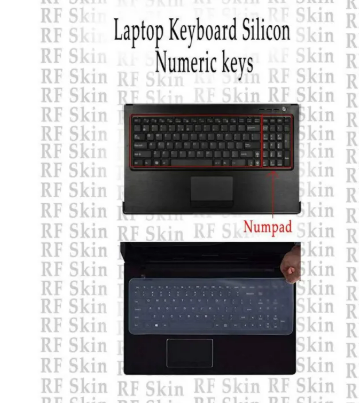 Universal Laptop Keyboard Silicone Waterproof Protector Laptop Keybords - Transparent